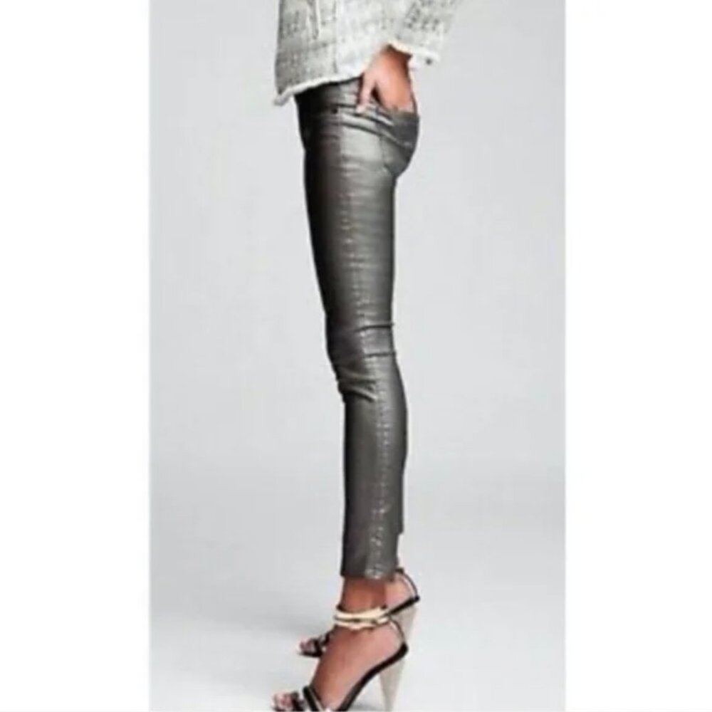 Rag & Bone Shimmering Silver Leggings